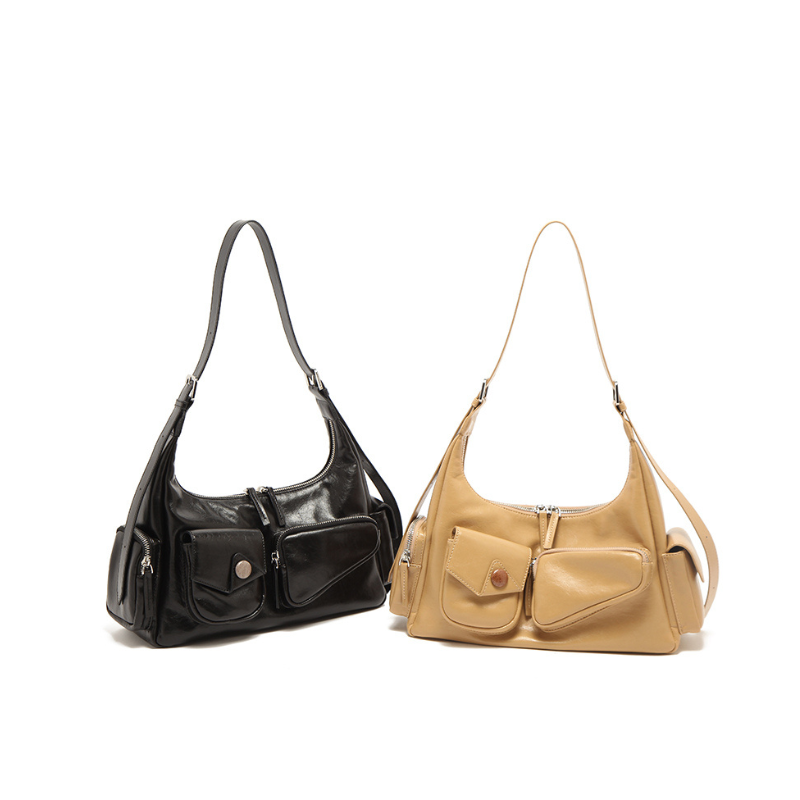 Túi nữ MICOCAH Haruhi dáng hobo da trơn đẹp cao cấp cá tính đeo vai